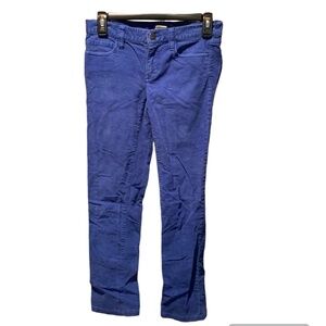 J. Crew Factory Matchstick Corduroy Pants in Blue Size 25S